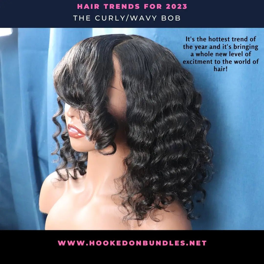 Embrace Your Natural Texture with the Hottest Hairstyle Trend of 2023: The Curly and Wavy Bob - HookedOnBundles Virgin Hair HookedOnBundles Virgin Hair