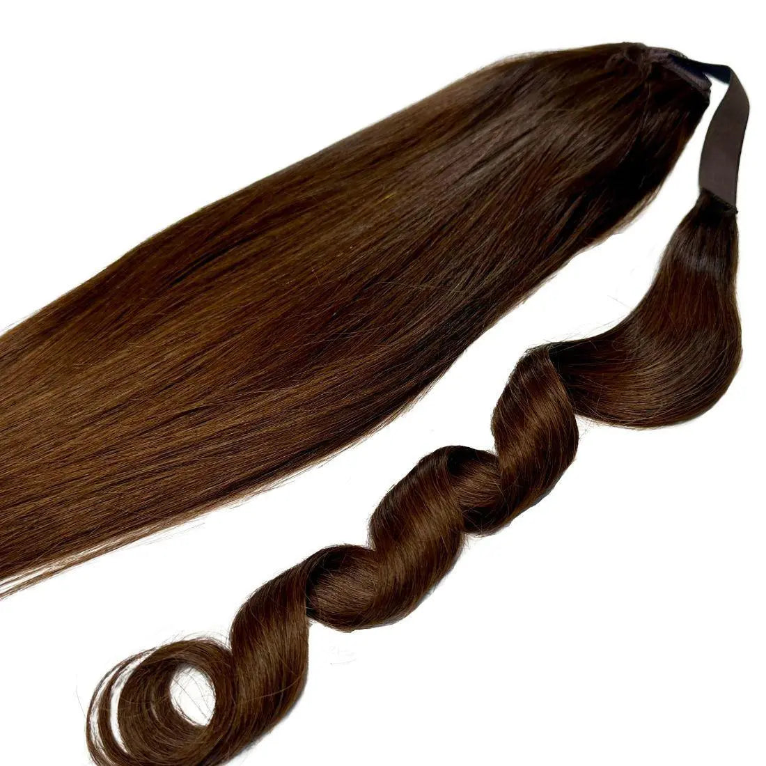 Dark Brown Ponytail HookedOnBundles Virgin Hair