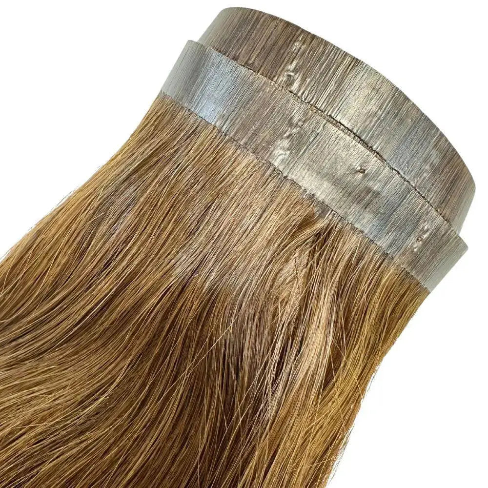 Medium Brown Seamless Clip-In HookedOnBundles Virgin Hair