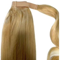 Bleach Blonde Ponytail HookedOnBundles Virgin Hair