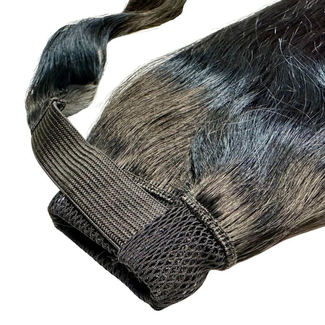 Jet Black Ponytail HookedOnBundles Virgin Hair