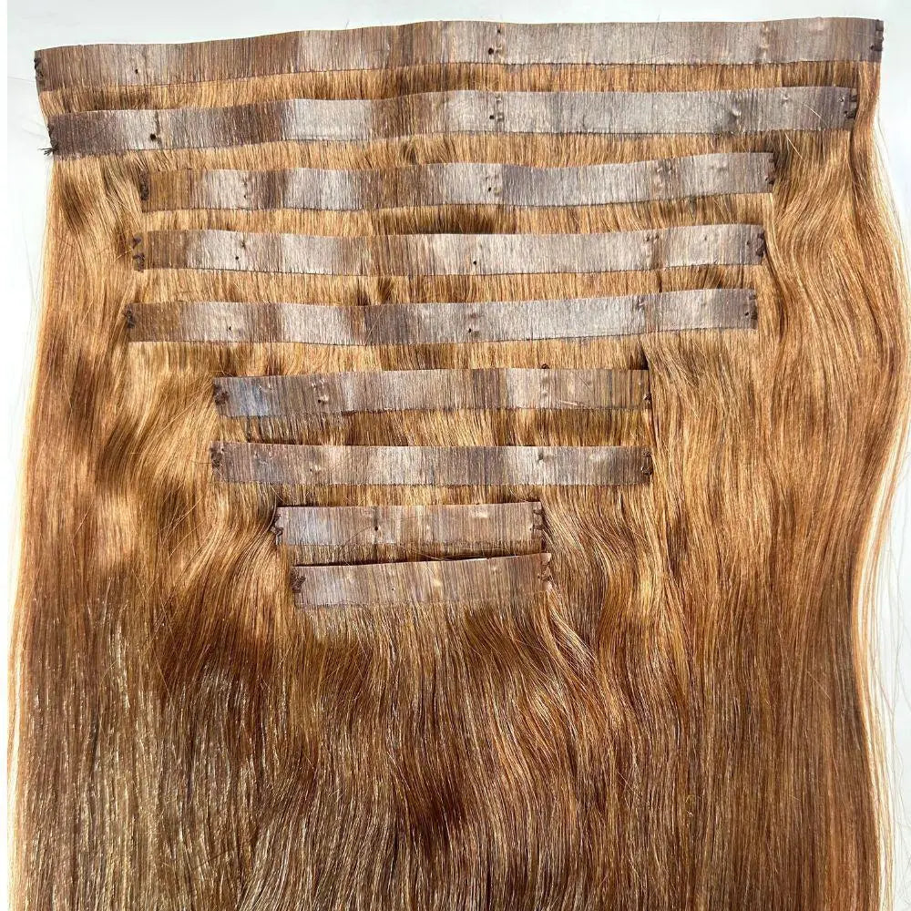 Auburn Seamless Clip-In HookedOnBundles Virgin Hair
