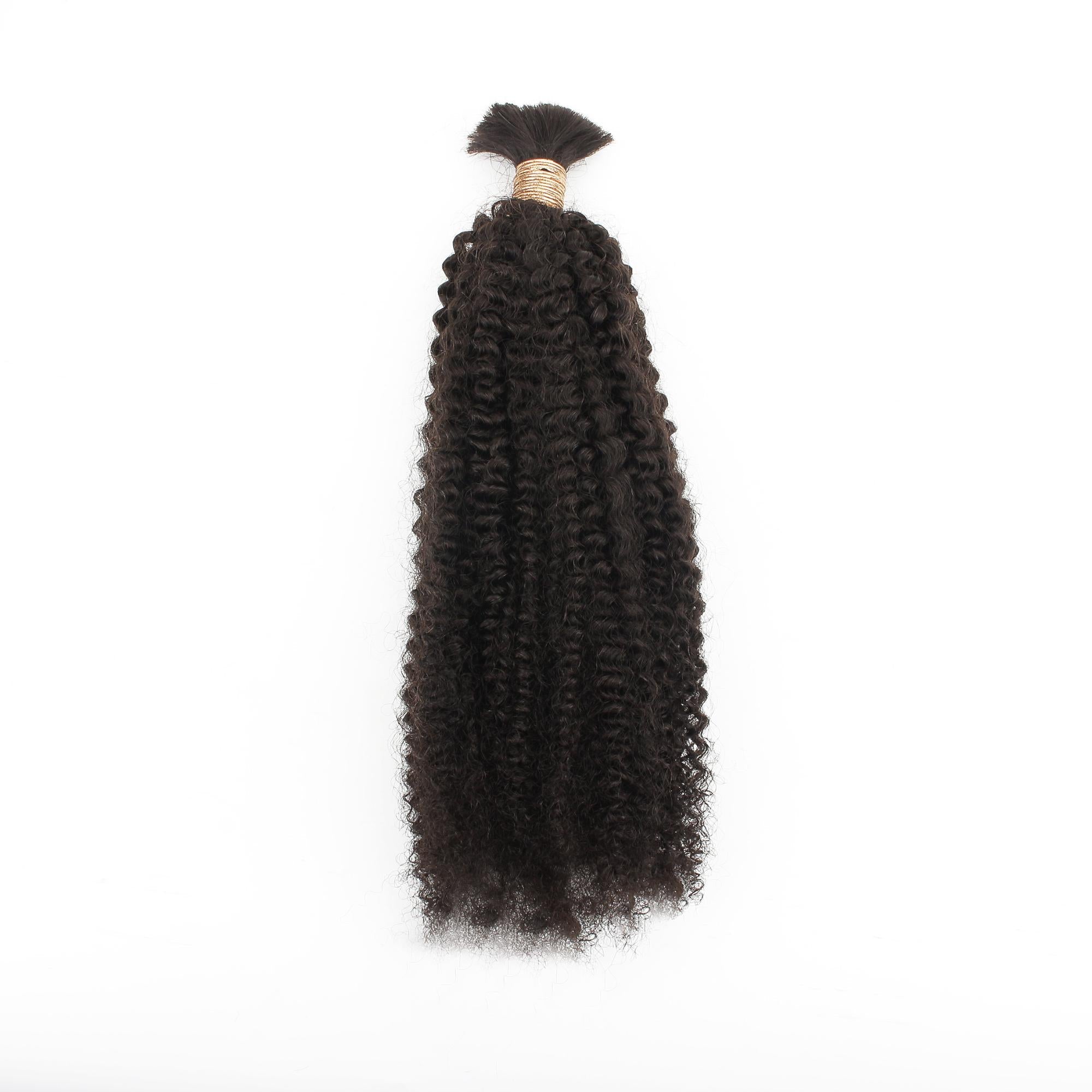 Afro Kinky Bulk 100% Human Braiding Hair HookedOnBundles Virgin Hair
