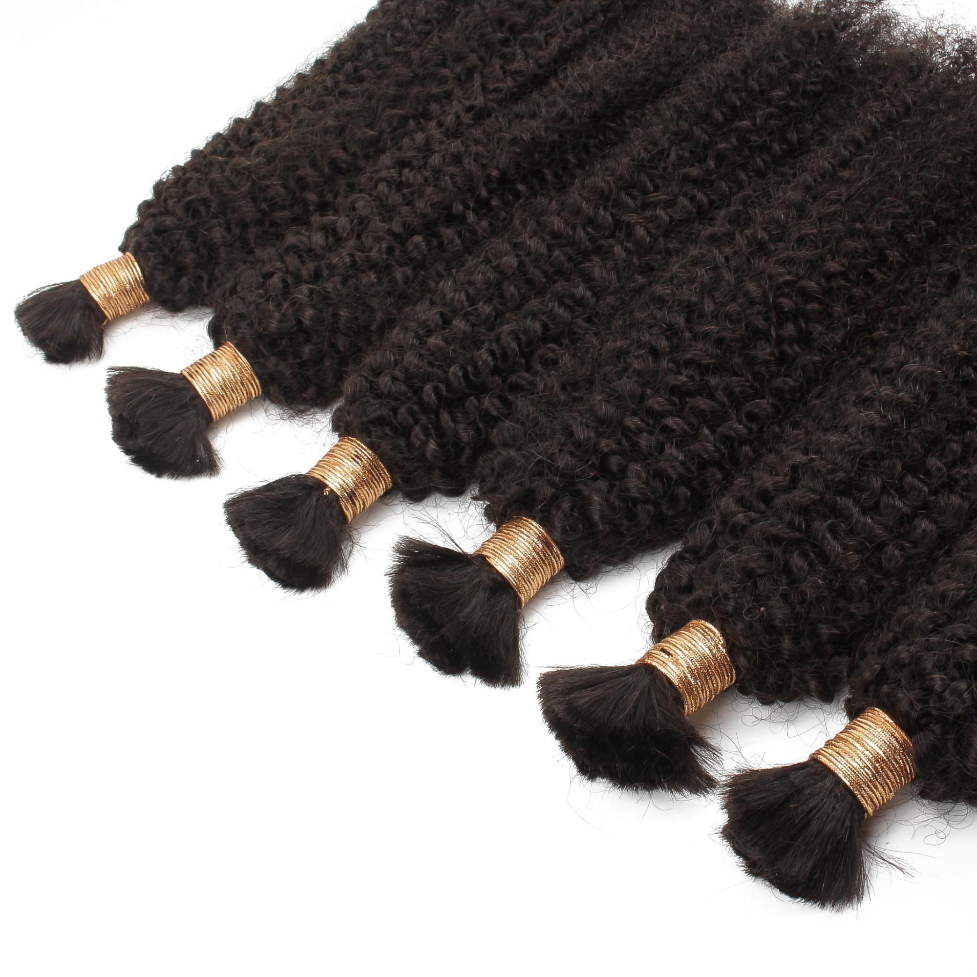 Afro Kinky Bulk 100% Human Braiding Hair HookedOnBundles Virgin Hair