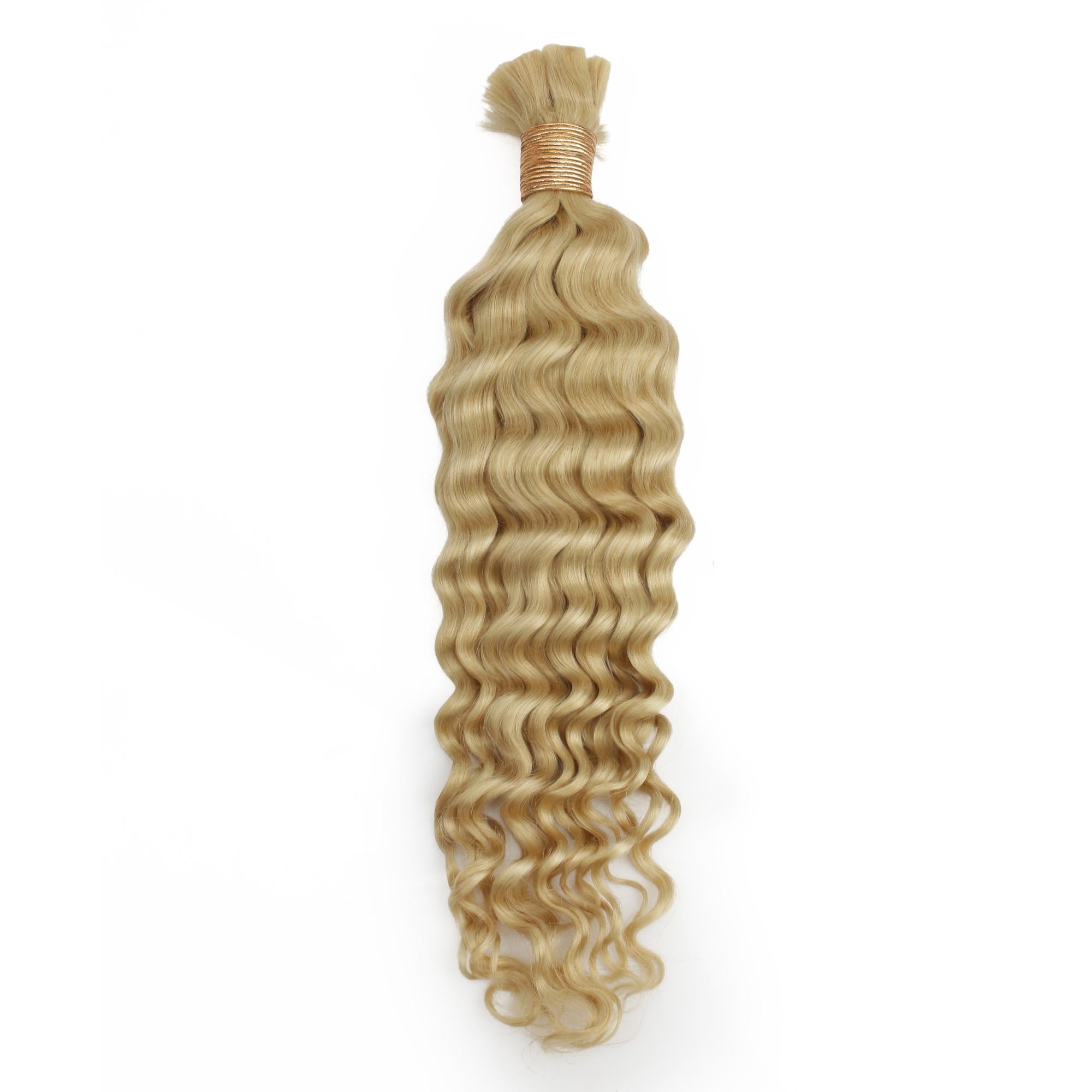 Blonde Deep Wave Bulk 100% Human Braiding Hair HookedOnBundles Virgin Hair
