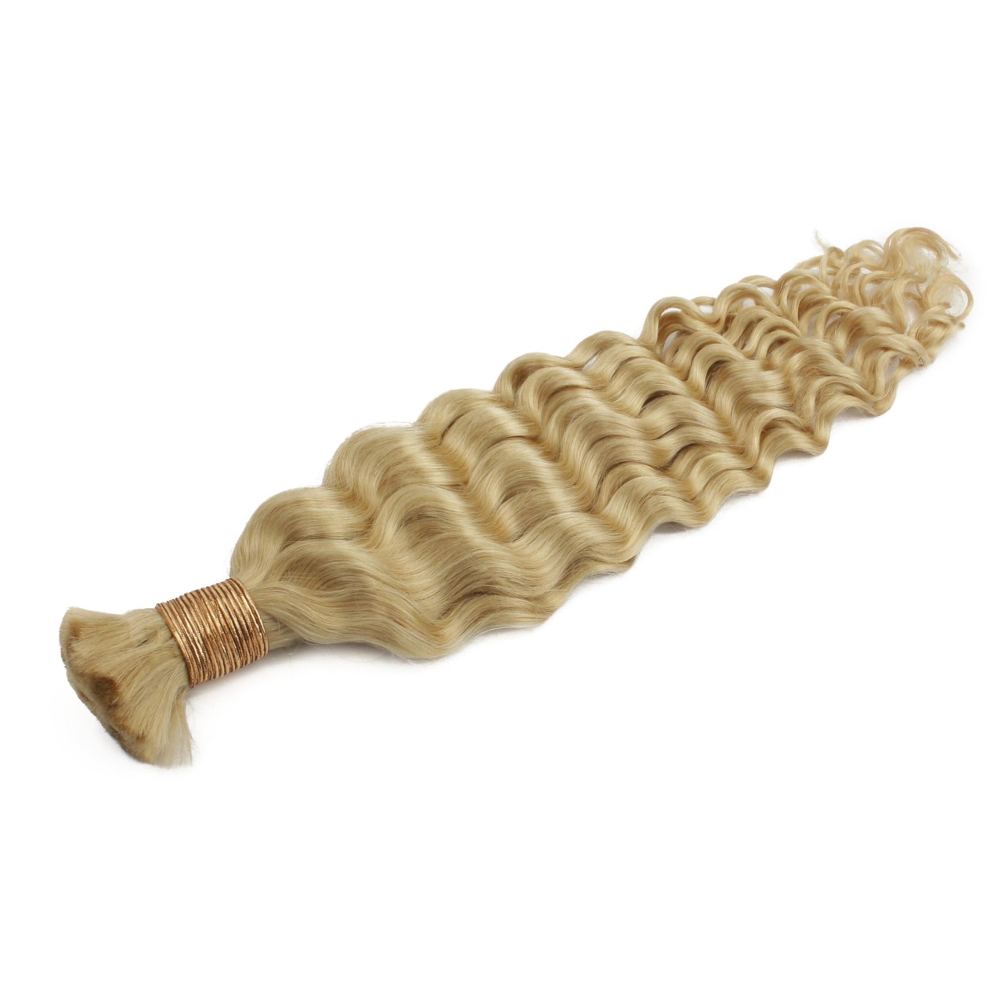 Blonde Deep Wave Bulk 100% Human Braiding Hair HookedOnBundles Virgin Hair