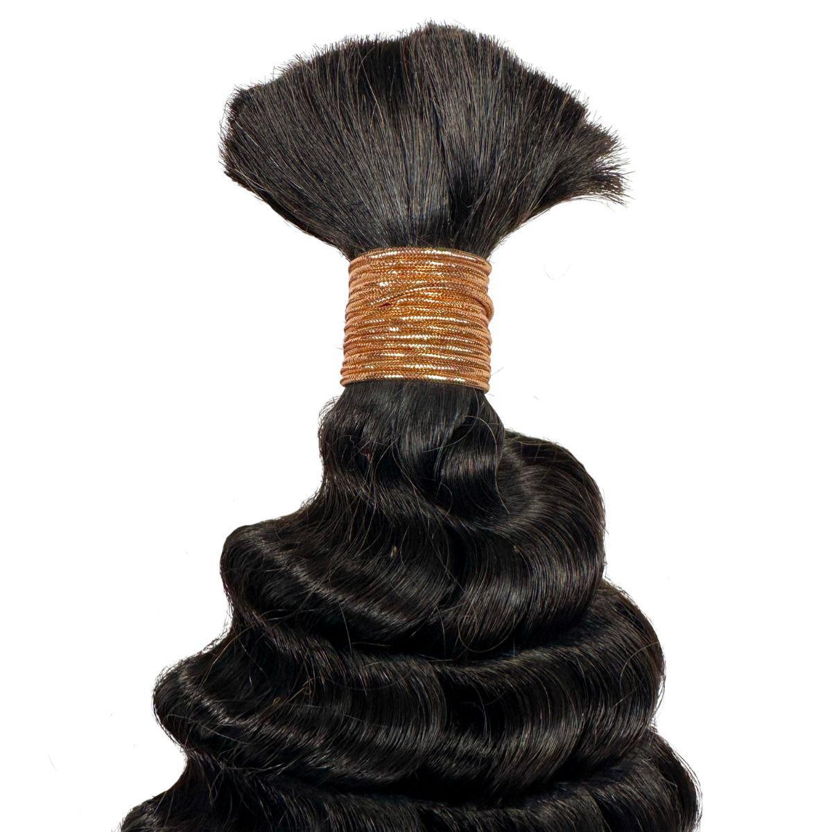 Deep Wave Bulk 100% Human Braiding Hair HookedOnBundles Virgin Hair