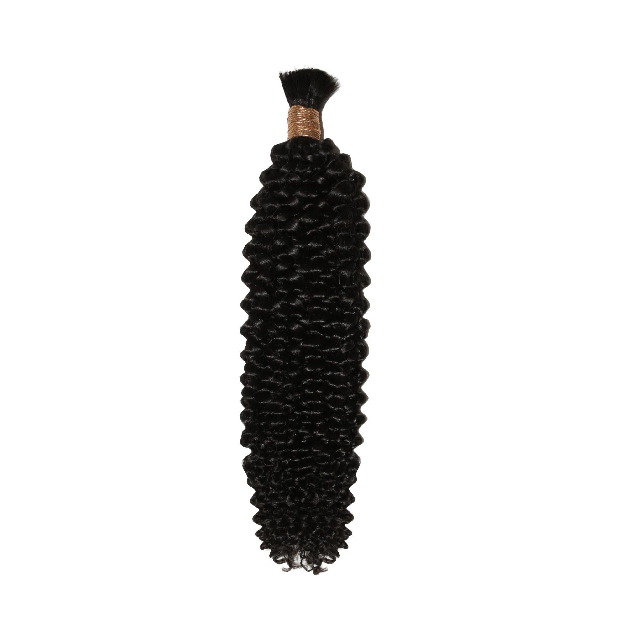 Kinky Curly Bulk 100% Human Braiding Hair HookedOnBundles Virgin Hair