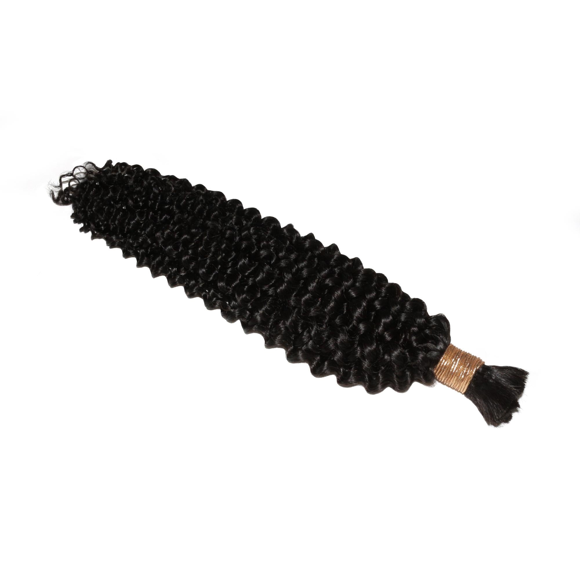 Kinky Curly Bulk 100% Human Braiding Hair HookedOnBundles Virgin Hair