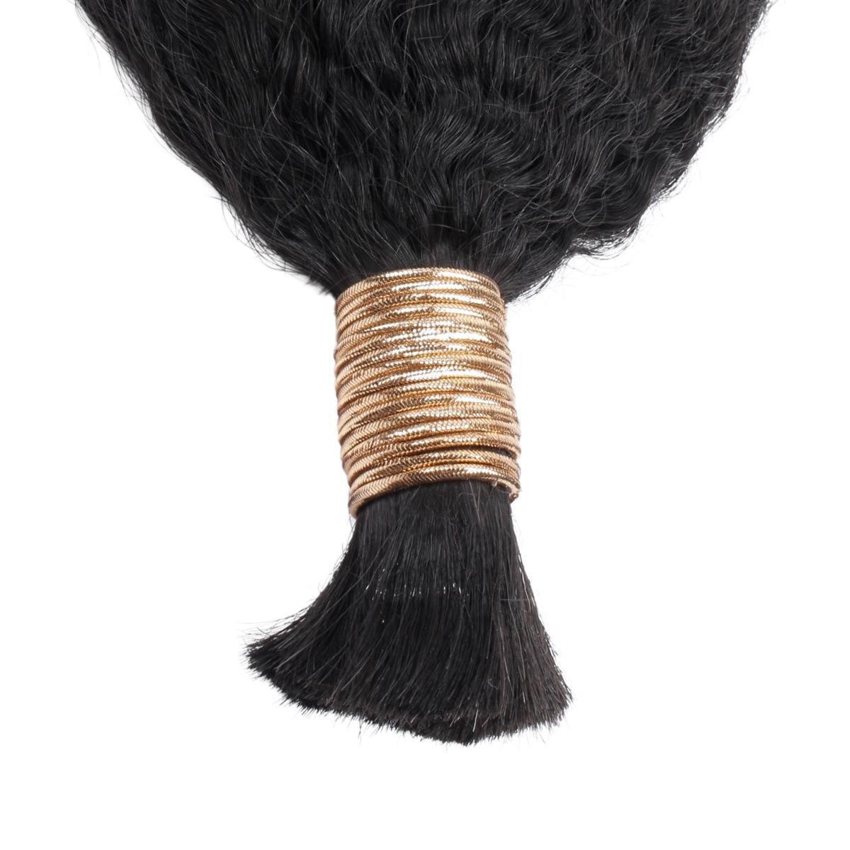 Kinky Straight Bulk 100% Human Braiding Hair HookedOnBundles Virgin Hair