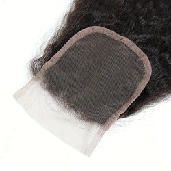 Kinky Straight 4x4 Lace Closure HookedOnBundles Virgin Hair