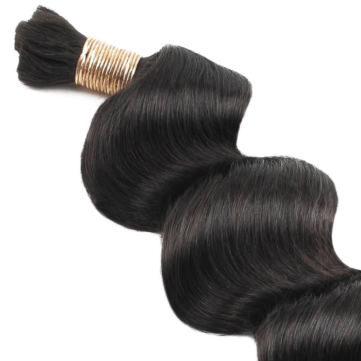 Loose Wave Bulk 100% Human Braiding Hair HookedOnBundles Virgin Hair