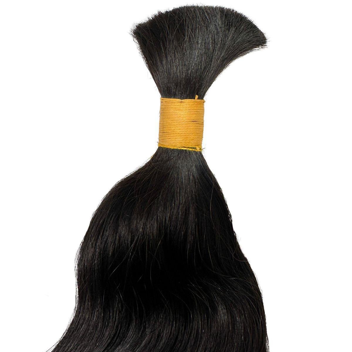 Raw Indian Wavy Bulk 100% Human Braiding Hair HookedOnBundles Virgin Hair