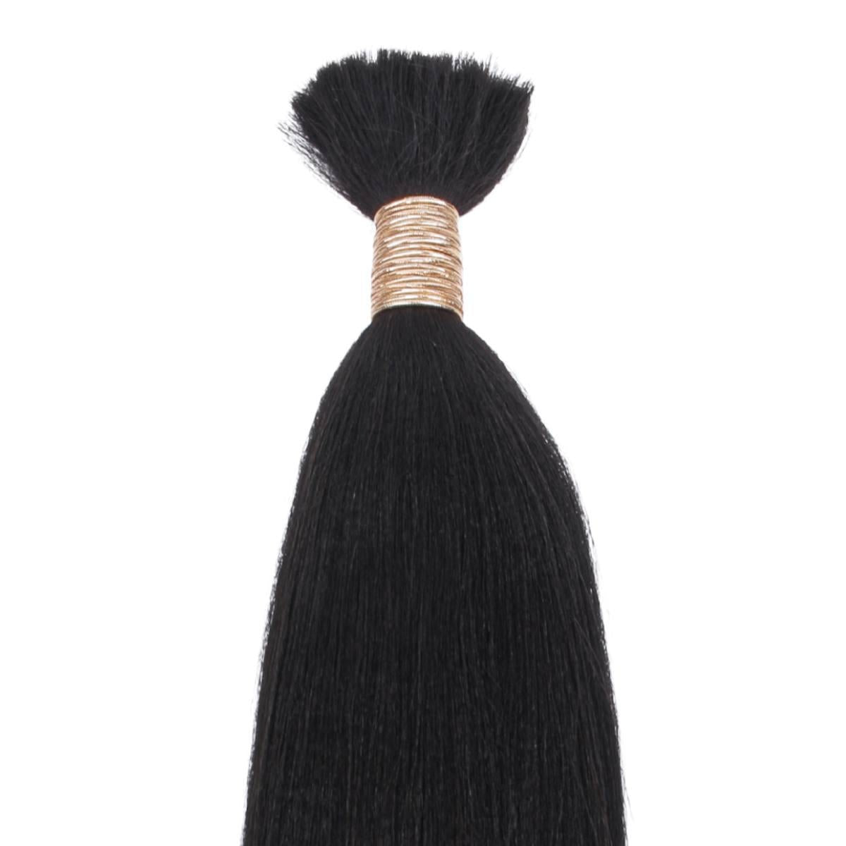Yaki Straight Bulk 100% Human Braiding Hair HookedOnBundles Virgin Hair