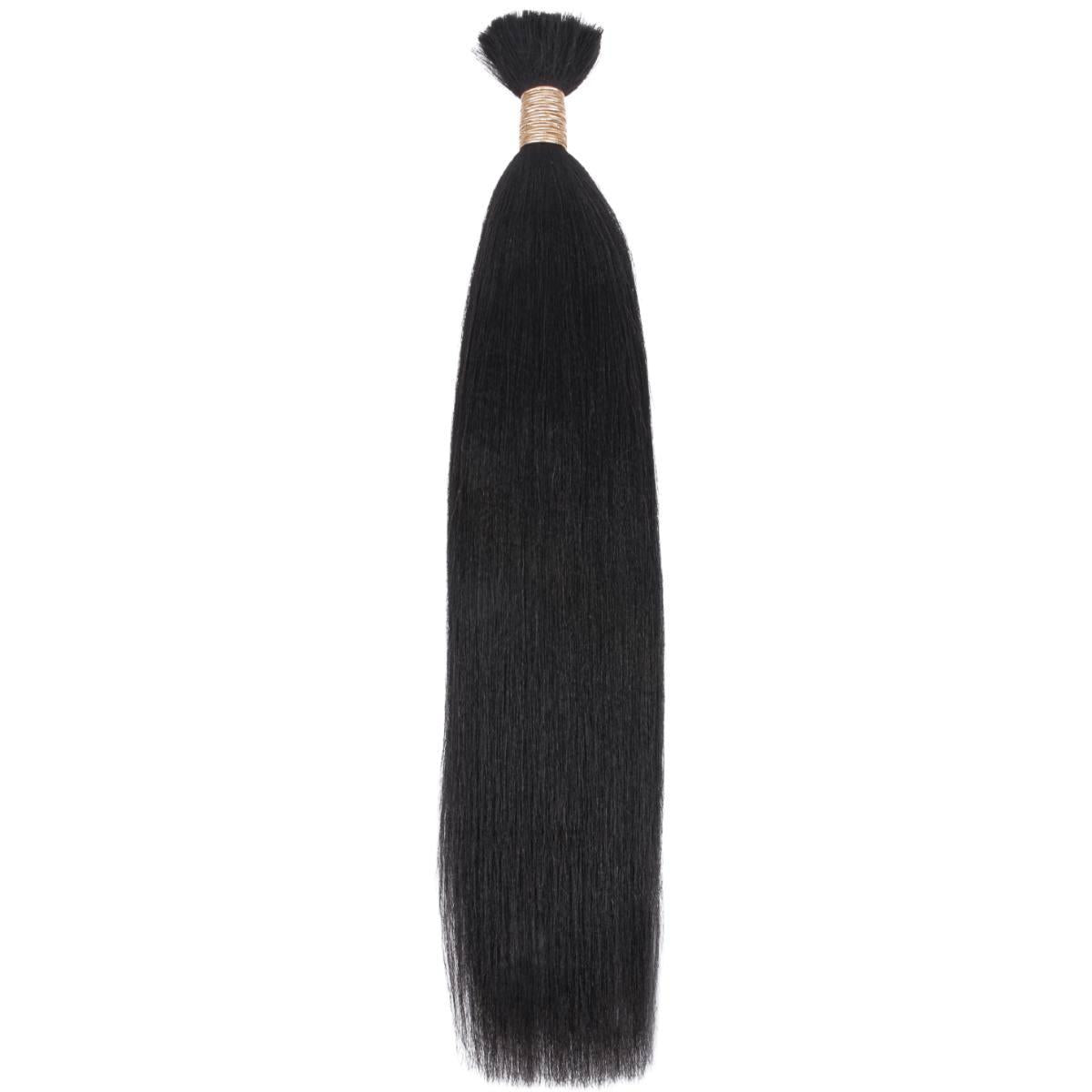 Yaki Straight Bulk 100% Human Braiding Hair HookedOnBundles Virgin Hair