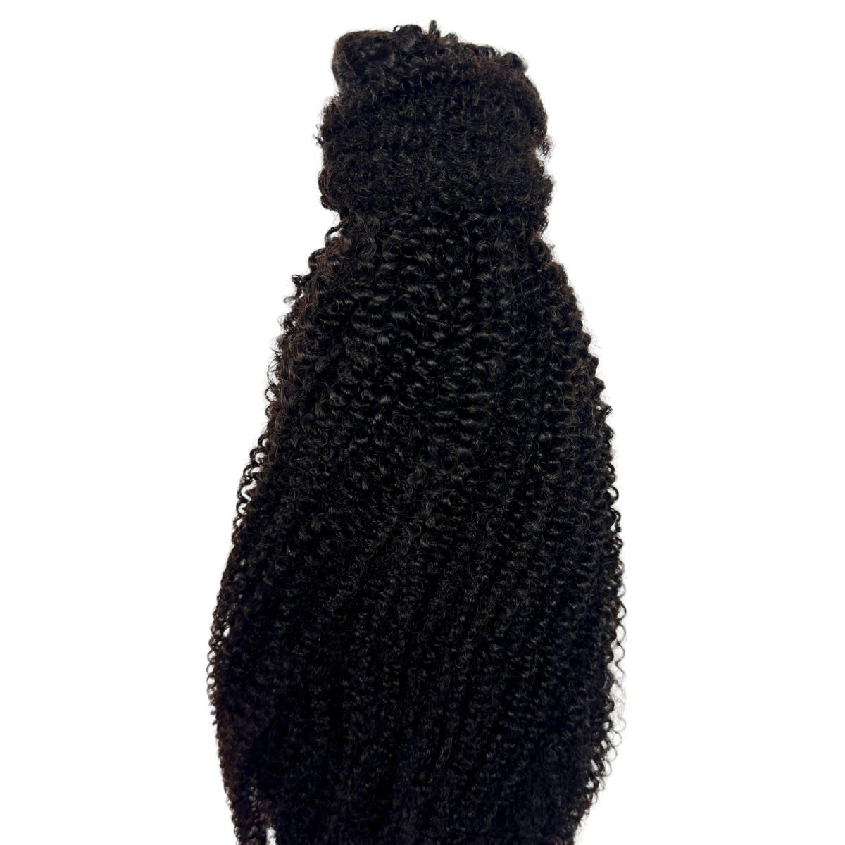Afro Kinky Curly 100% Human Hair Ponytail Extension - HookedOnBundles Virgin Hair HookedOnBundles Virgin Hair