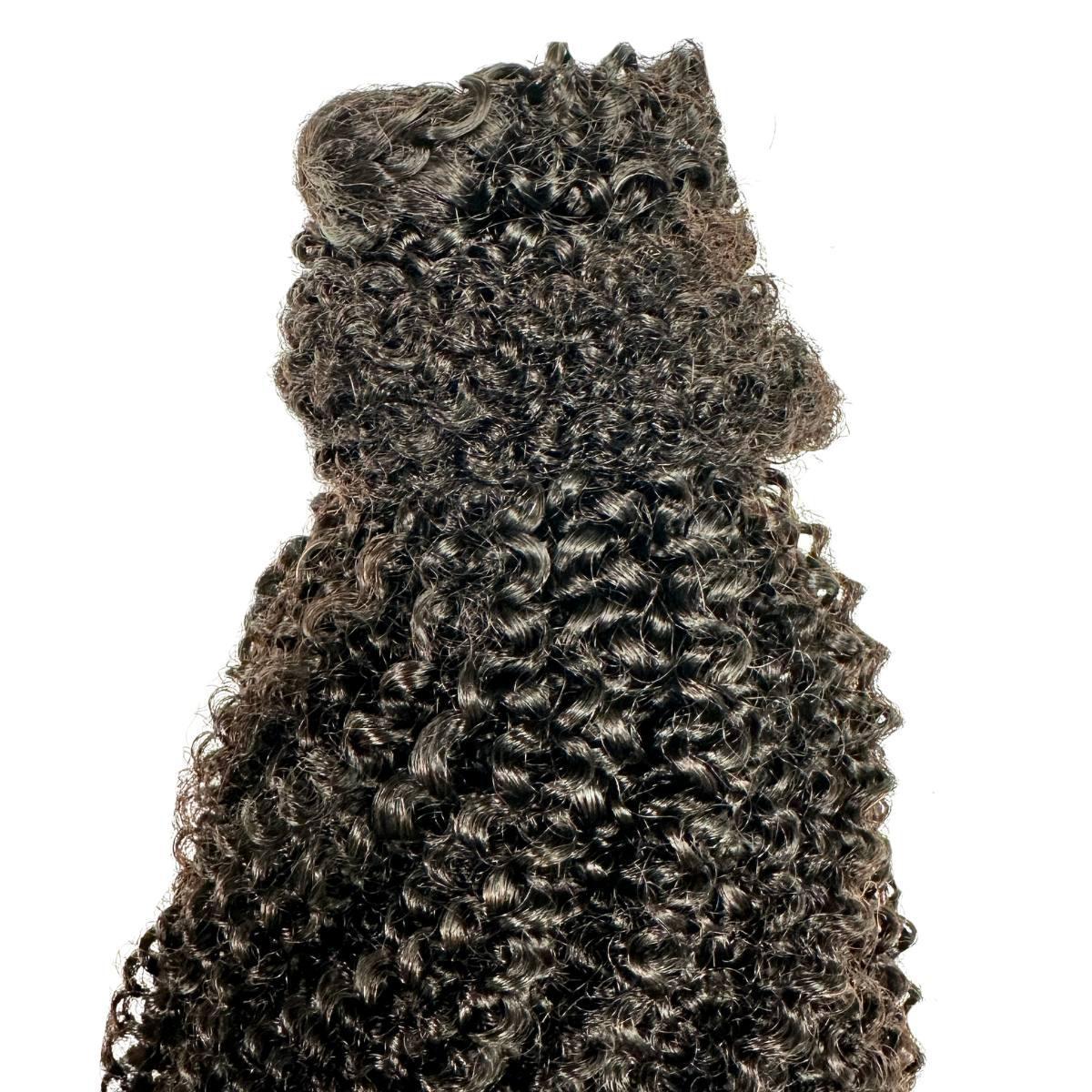 Afro Kinky Curly 100% Human Hair Ponytail Extension - HookedOnBundles Virgin Hair HookedOnBundles Virgin Hair