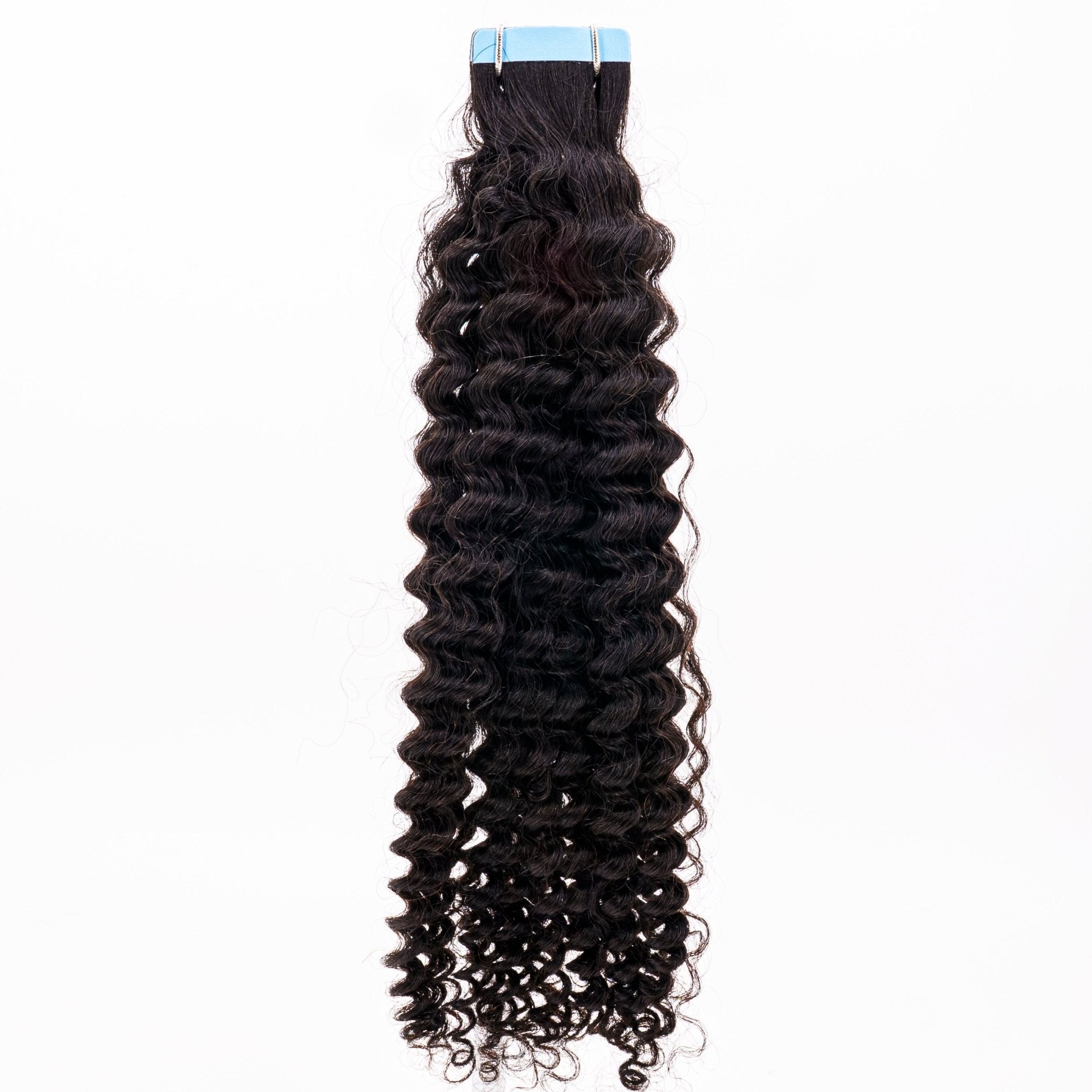 Afro Kinky Curly 100% Human Hair Tape In Extensions - HookedOnBundles Virgin Hair