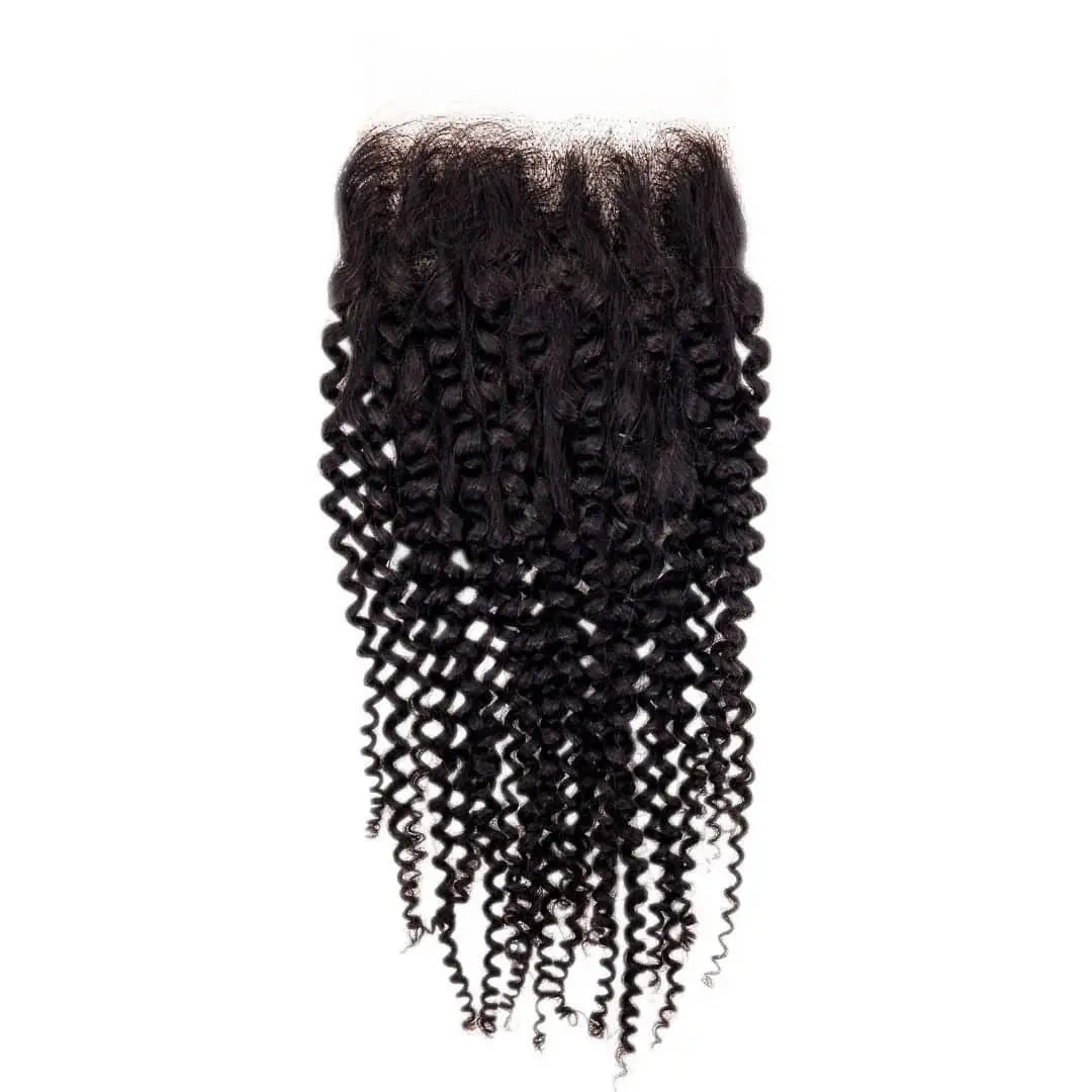 Afro Kinky Curly Closure - HookedOnBundles Virgin Hair HookedOnBundles Virgin Hair