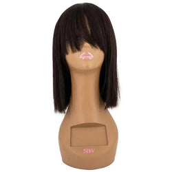 bob wig with bangs front view HookedOnBundles Virgin Hair