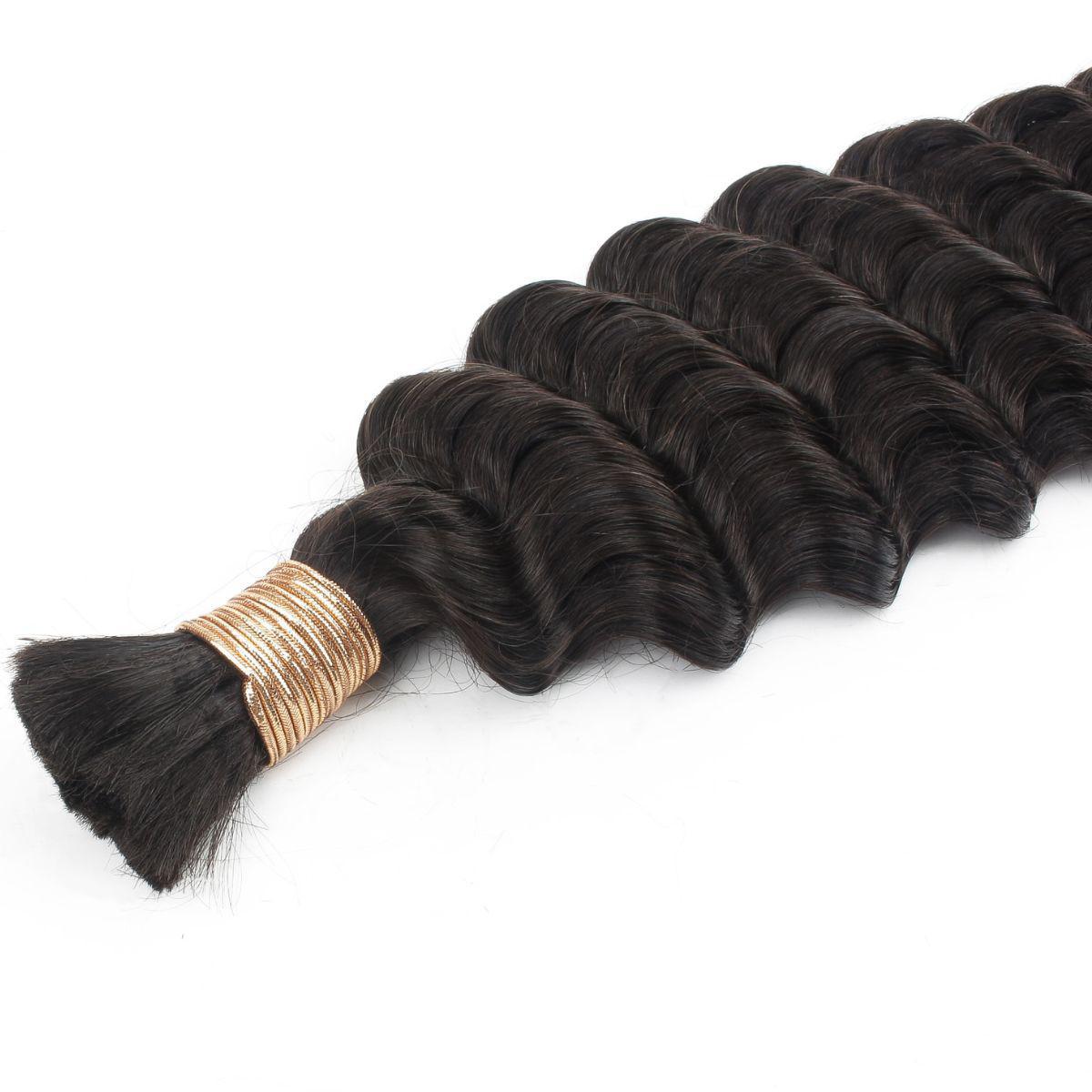 Deep Wave Bulk 100% Human Braiding Hair HookedOnBundles Virgin Hair