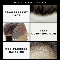 Custom Body Wave Transparent Lace 180% Density Wig - HookedOnBundles Virgin Hair HookedOnBundles Virgin Hair