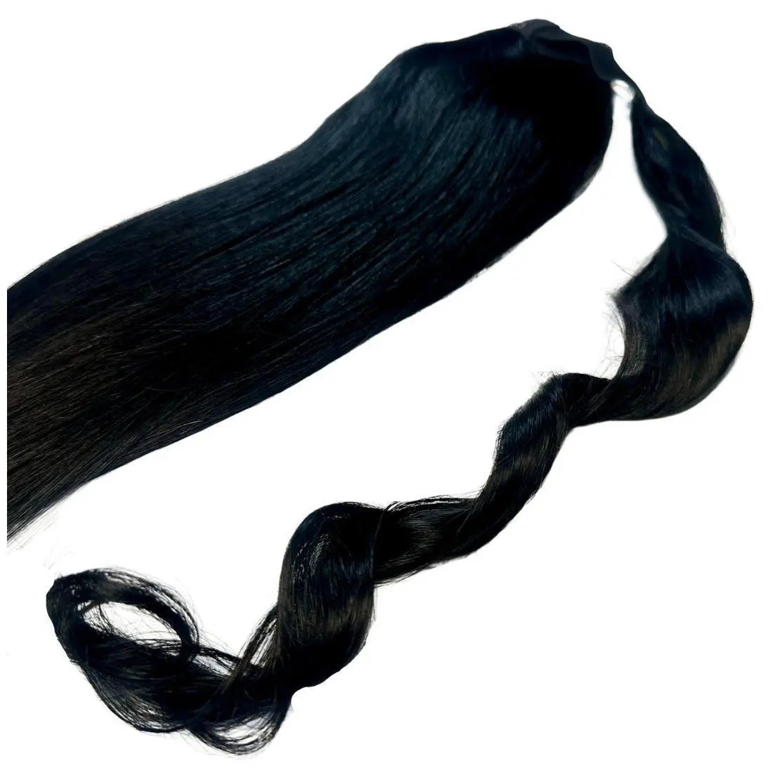 Jet Black Ponytail HookedOnBundles Virgin Hair