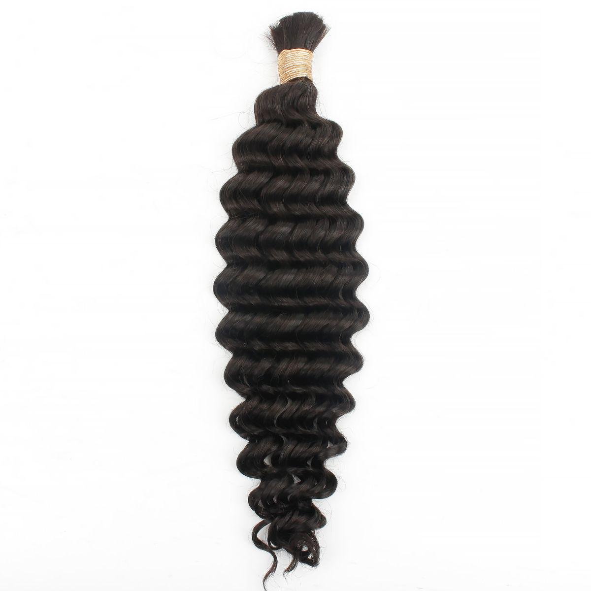 Deep Wave Bulk 100% Human Braiding Hair HookedOnBundles Virgin Hair