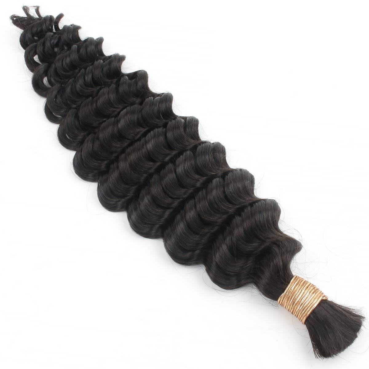 Deep Wave Bulk 100% Human Braiding Hair HookedOnBundles Virgin Hair