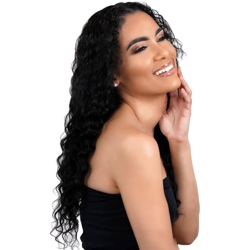 Deep Wave U Part 100% Human Hair Wig HookedOnBundles Virgin Hair