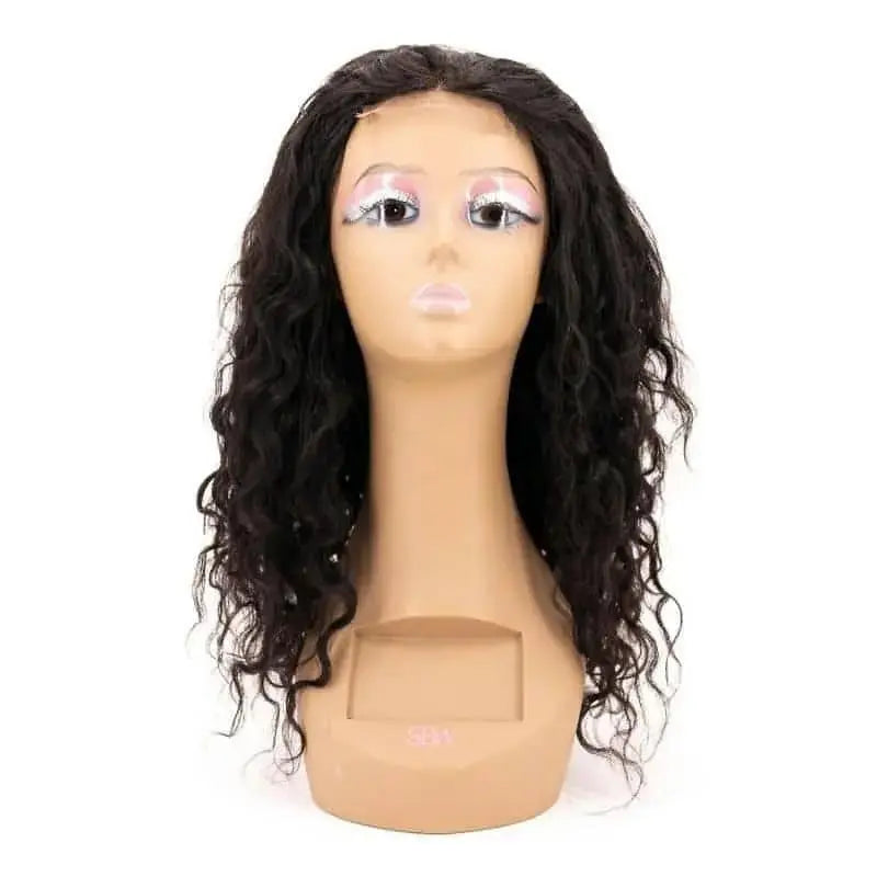 Glueless Wig: Messy Curl With Transparent 4x4 Lace Closure-100% Human Hair - HookedOnBundles Virgin Hair HookedOnBundles Virgin Hair