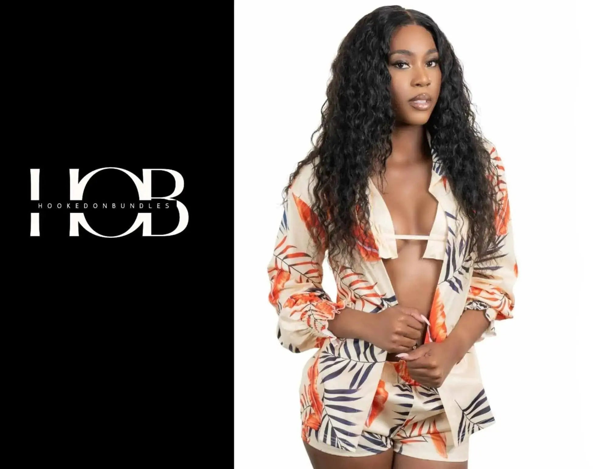 Glueless Wig: Messy Curl With Transparent 4x4 Lace Closure-100% Human Hair - HookedOnBundles Virgin Hair HookedOnBundles Virgin Hair
