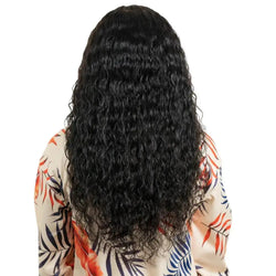Glueless Wig: Messy Curl With Transparent 4x4 Lace Closure-100% Human Hair - HookedOnBundles Virgin Hair HookedOnBundles Virgin Hair