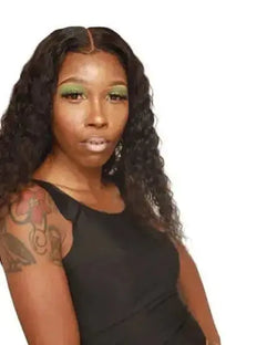 HD Glueless Deep Wave Lace Frontal Wig ~ 100% Human Hair - HookedOnBundles Virgin Hair HookedOnBundles Virgin Hair
