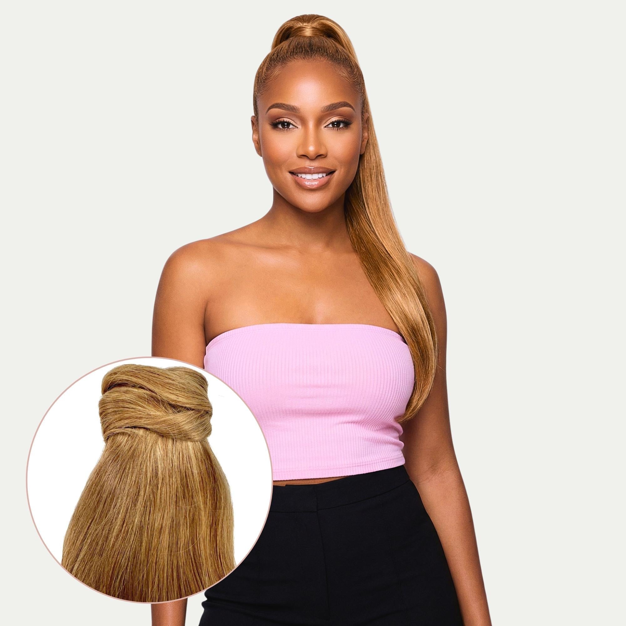 Honey Blonde 100% Human Hair Ponytail Extension - HookedOnBundles Virgin Hair HookedOnBundles Virgin Hair