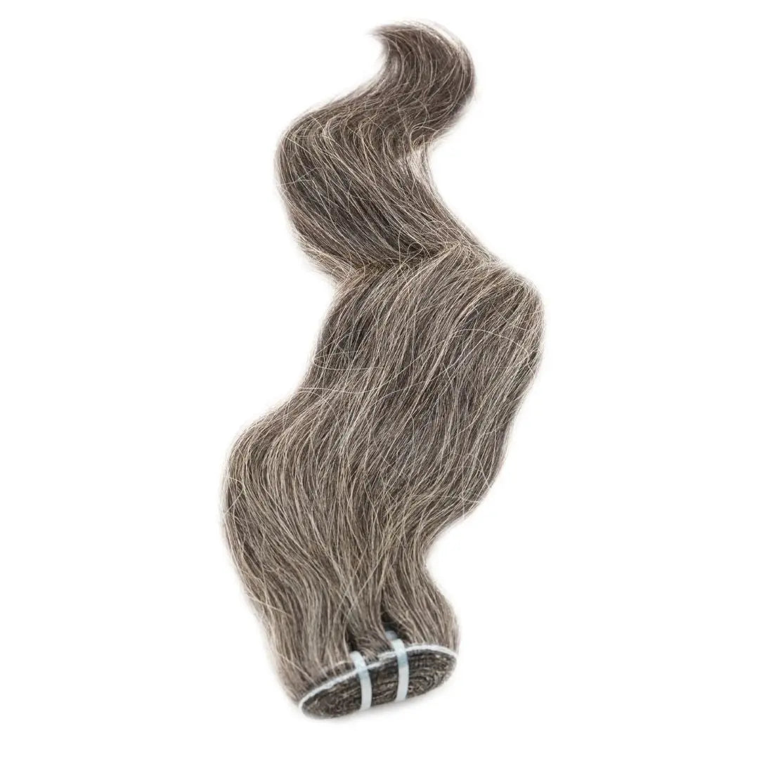 Vietnamese Natural Gray Hair Extensions HookedOnBundles Virgin Hair