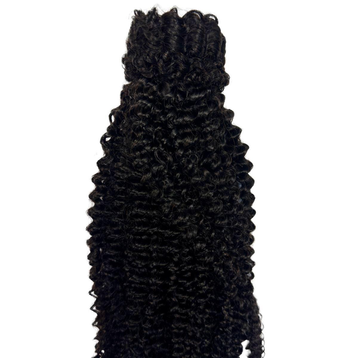 Jerry Curl 100% Human Hair Ponytail Extension - HookedOnBundles Virgin Hair HookedOnBundles Virgin Hair