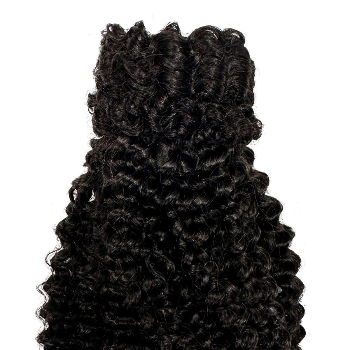 Jerry Curl 100% Human Hair Ponytail Extension - HookedOnBundles Virgin Hair HookedOnBundles Virgin Hair