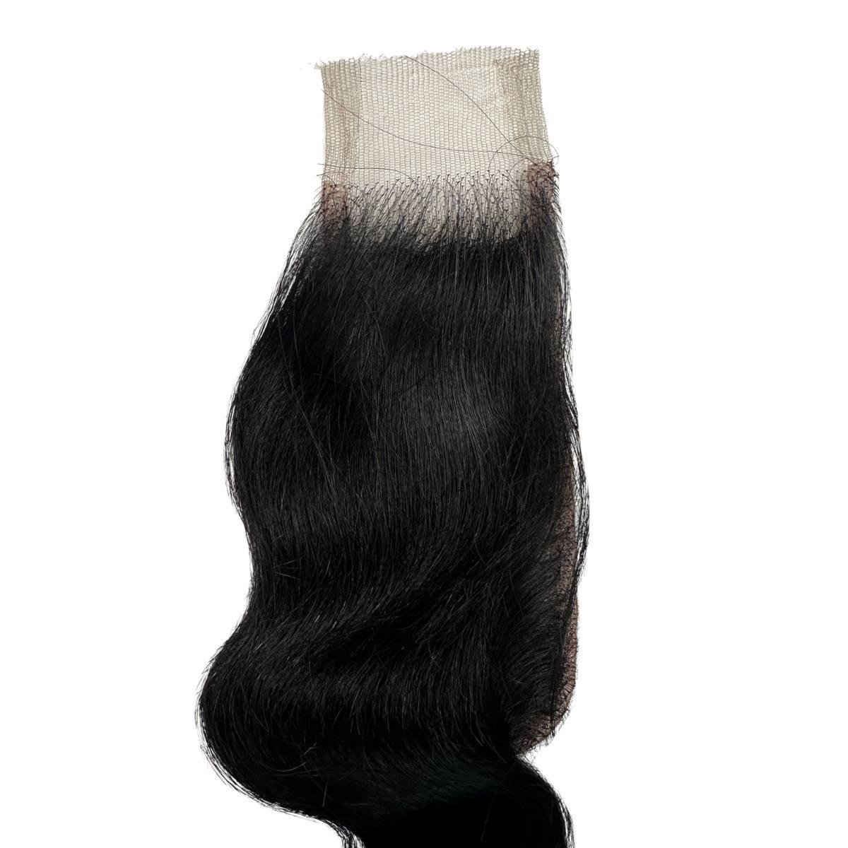 Jet Black Body Wave 2x6 HD Lace Closure - HookedOnBundles Virgin Hair