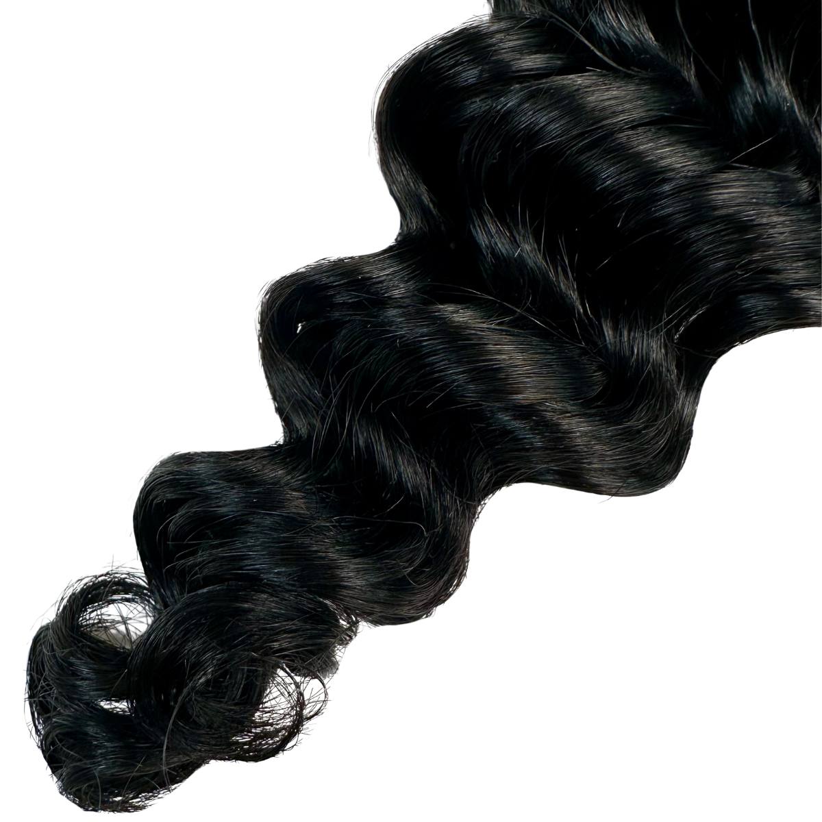 Jet Black Deep Wave Bulk 100% Human Braiding Hair HookedOnBundles Virgin Hair