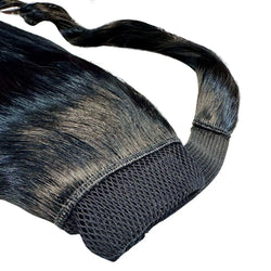 Jet Black Ponytail HookedOnBundles Virgin Hair