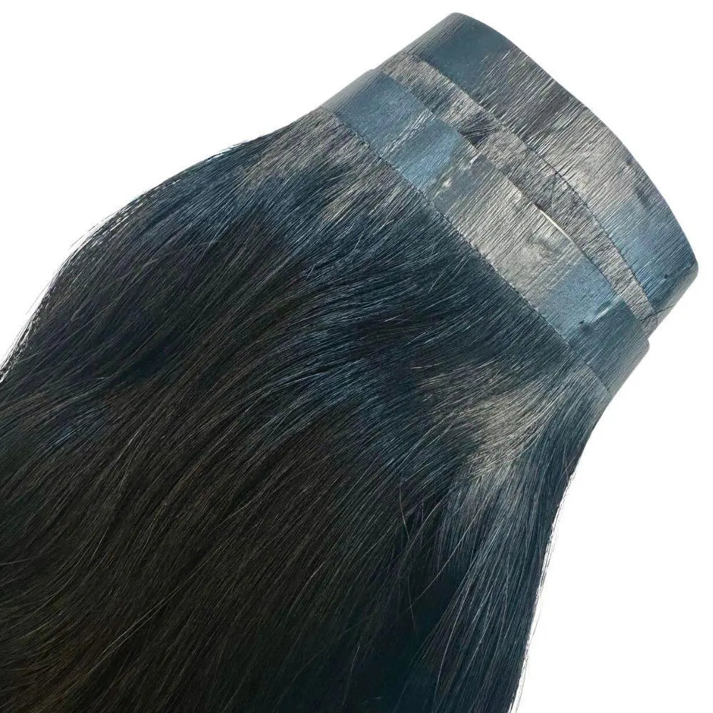 Jet Black Seamless Clip-In HookedOnBundles Virgin Hair