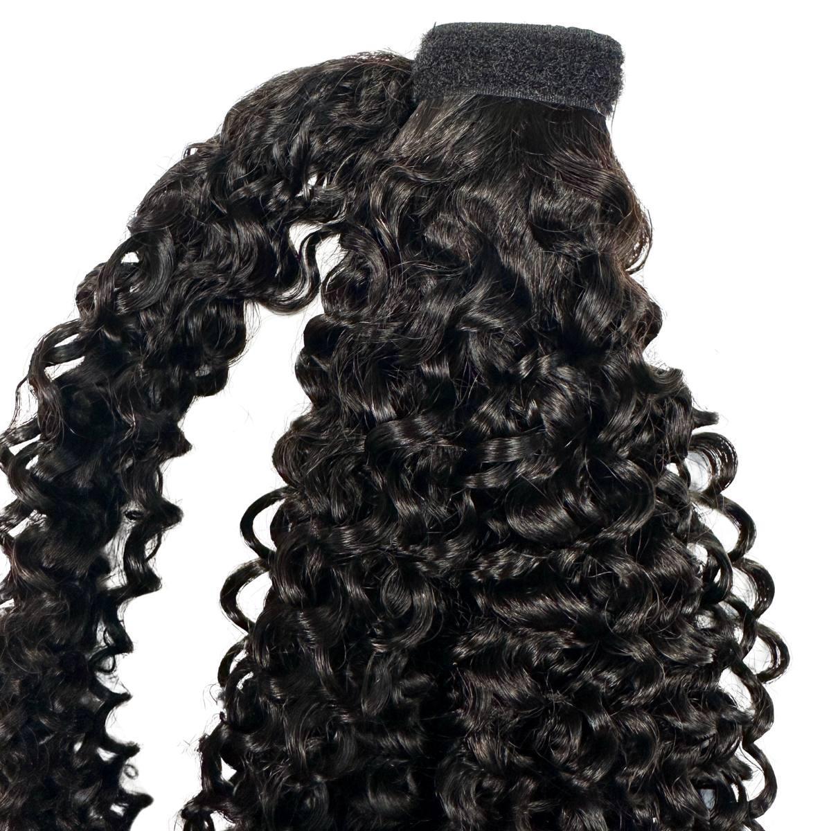Kinky Curly 100% Human Hair Ponytail Extension - HookedOnBundles Virgin Hair HookedOnBundles Virgin Hair