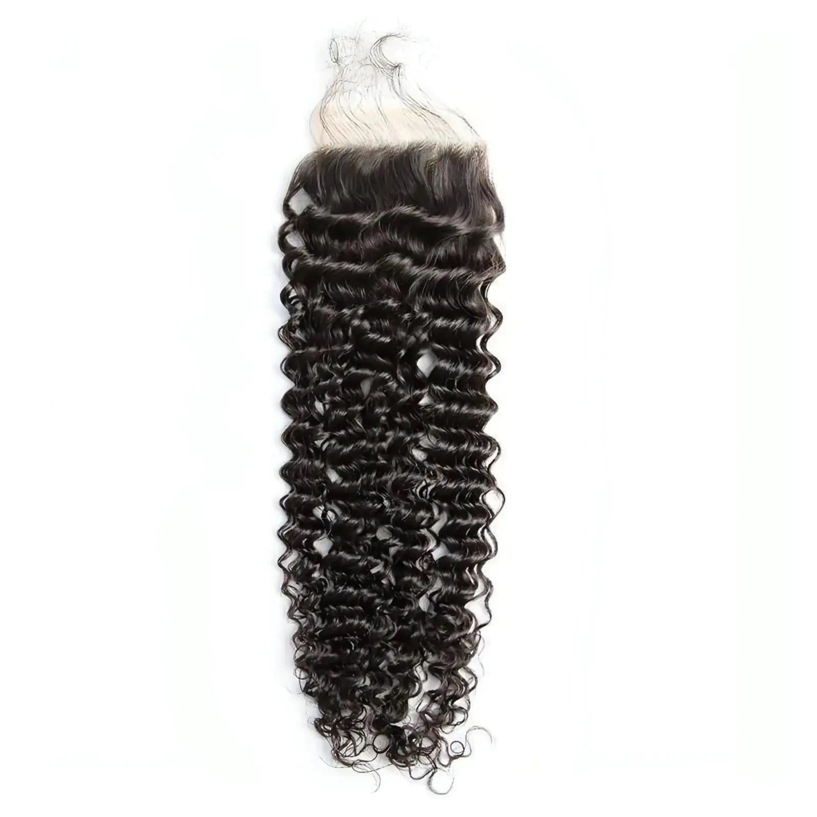 Kinky Curly 4x4 Transparent Lace Closure - HookedOnBundles Virgin Hair