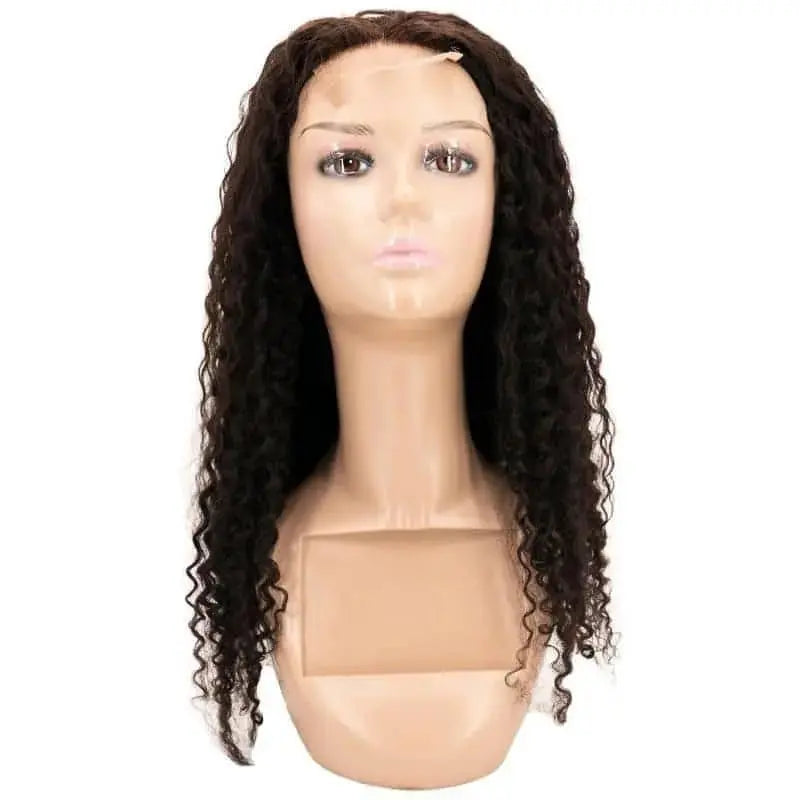 Kinky Curly Transparent Closure Wig ~ 100% Human Hair - HookedOnBundles Virgin Hair HookedOnBundles Virgin Hair