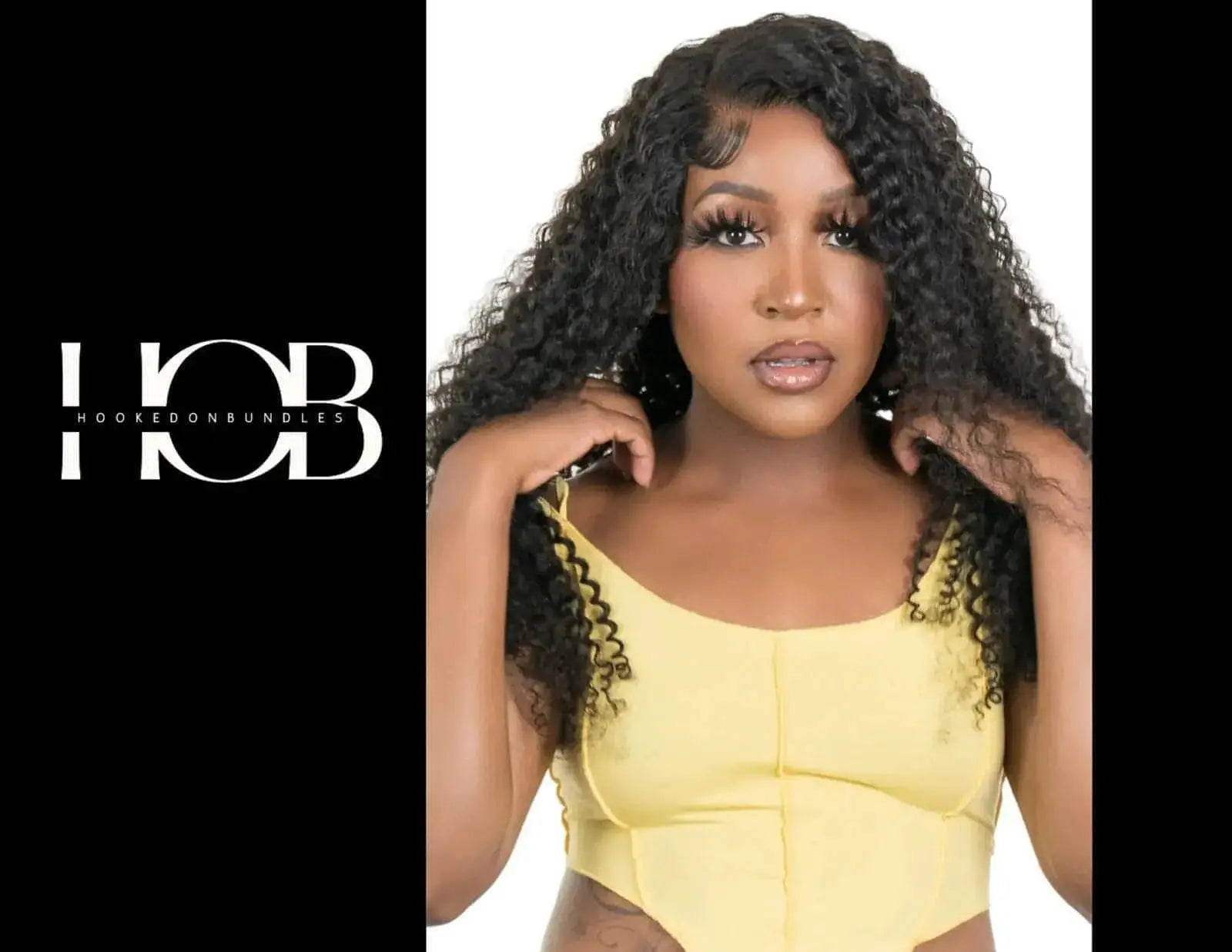 Kinky Curly Transparent Closure Wig ~ 100% Human Hair - HookedOnBundles Virgin Hair