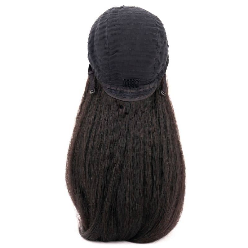 Kinky Straight U Part 100% Human Hair Wig HookedOnBundles Virgin Hair