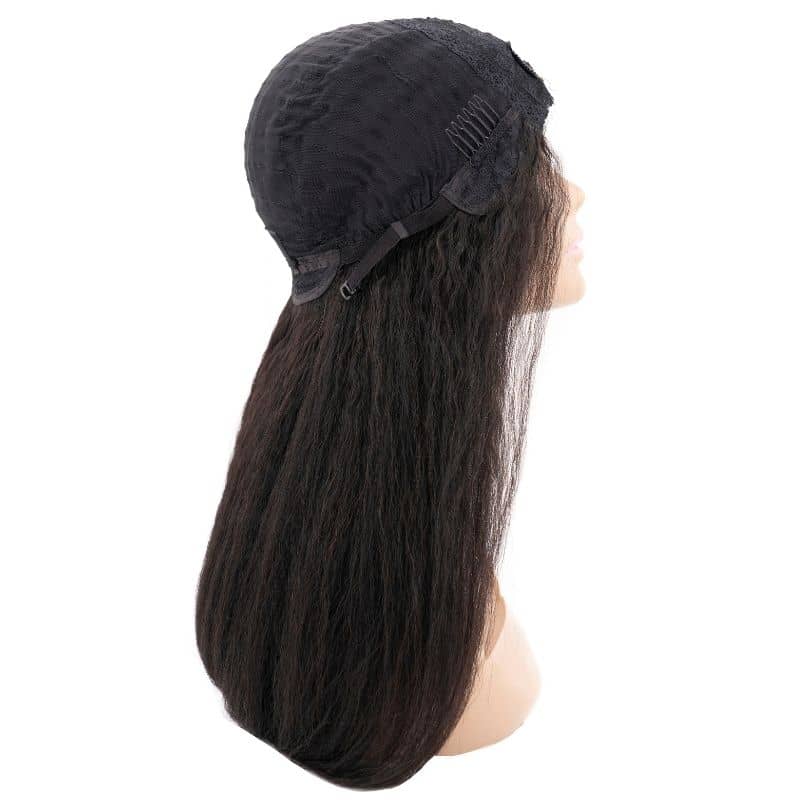 Kinky Straight U Part 100% Human Hair Wig HookedOnBundles Virgin Hair
