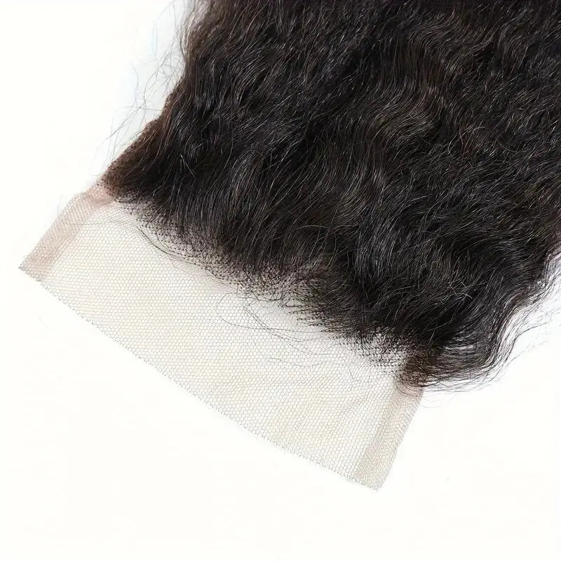 Kinky Straight 4x4 Lace Closure HookedOnBundles Virgin Hair