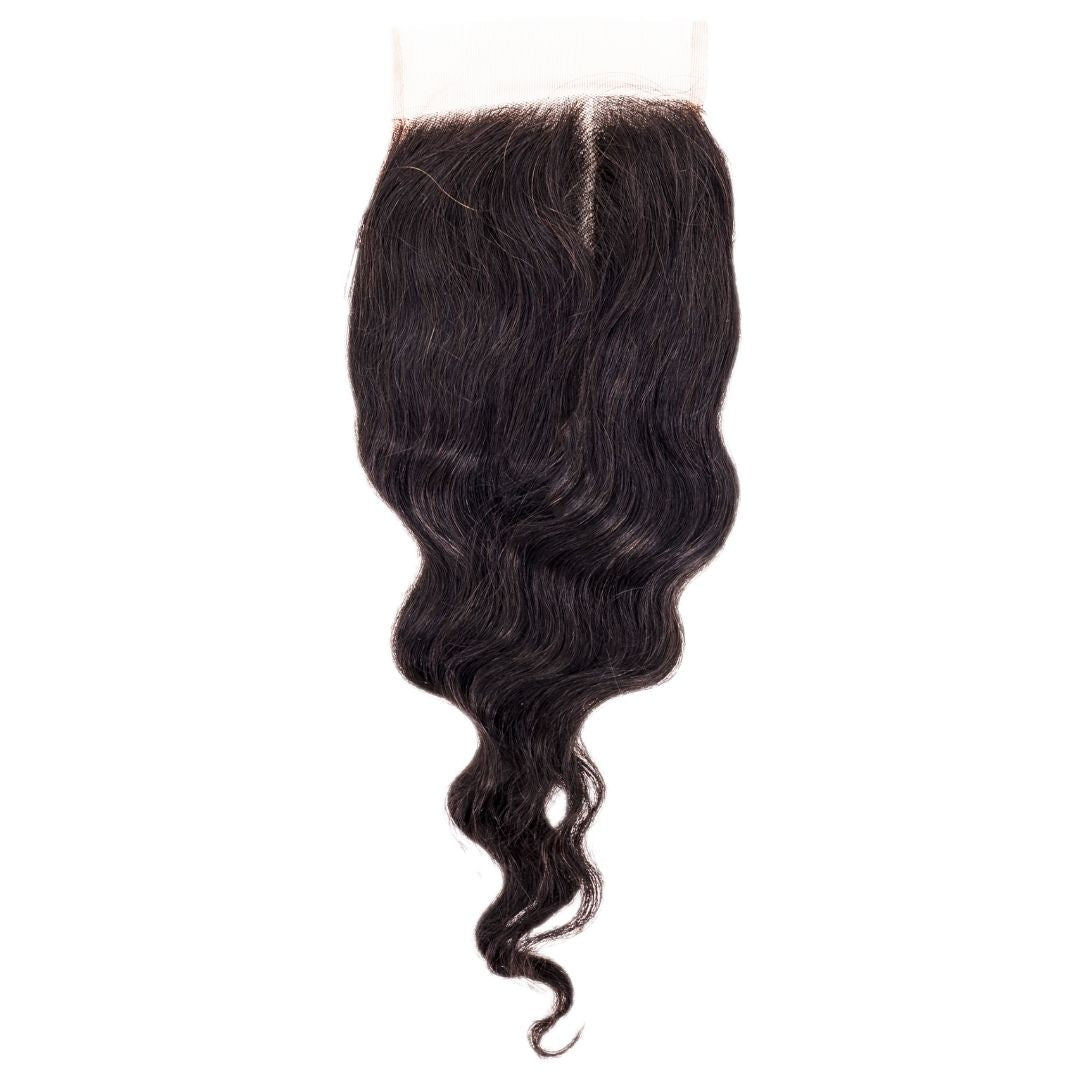 Loose Wave Transparent 4x4 Lace Closure - HookedOnBundles Virgin Hair